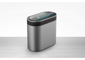 THE FOLDABLE DEHUMIDIFIER HAS A BELLOW-SHAPED WATER TANK THAT EXPANDS AS IT FILLS UP