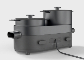 AN ELECTRIC MULTICOOKER WHOSE COMPONENTS COME TOGETHER LIKE A GAME OF JENGA!