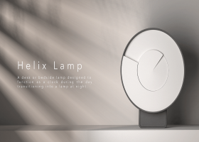 Helix Lamp——很独特的时钟灯，艺术感十足