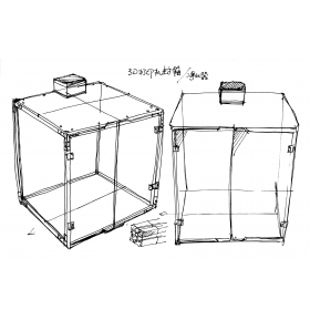 3d打印机封箱/高强度透明防尘保温密封罩