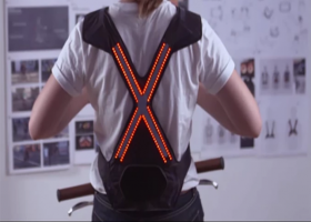WAYV harness and helmet mounted safety lights for cyclists.